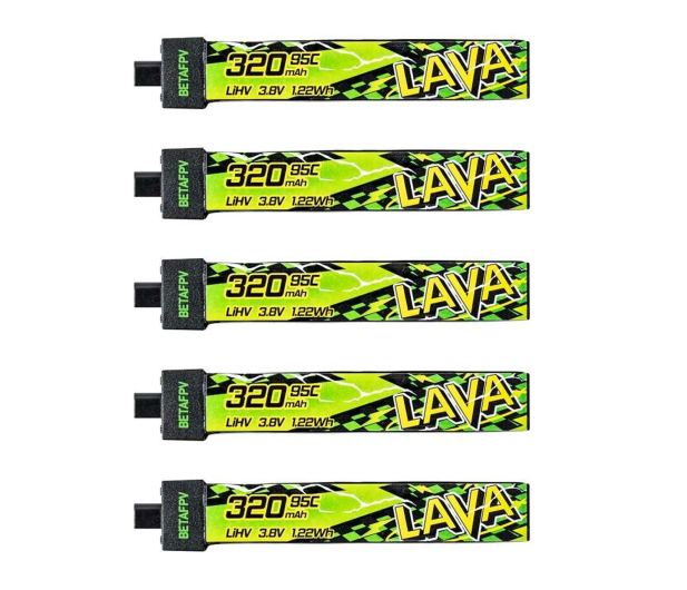 BetaFPV LAVA II 1S Bateria 320mAh 95C (5 szt.) - 1518200 - zdjęcie